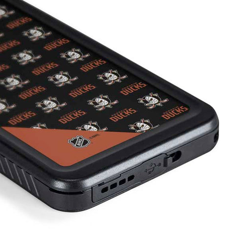 NHL Anaheim Ducks Pattern Galaxy S24 Waterproof Case